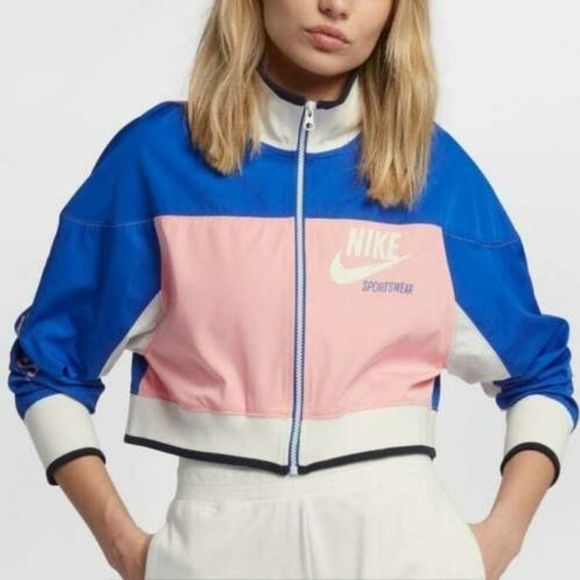 Nike | Jackets & Coats | Nike Sportswear Archive Cropped Track Jacket | Poshmark